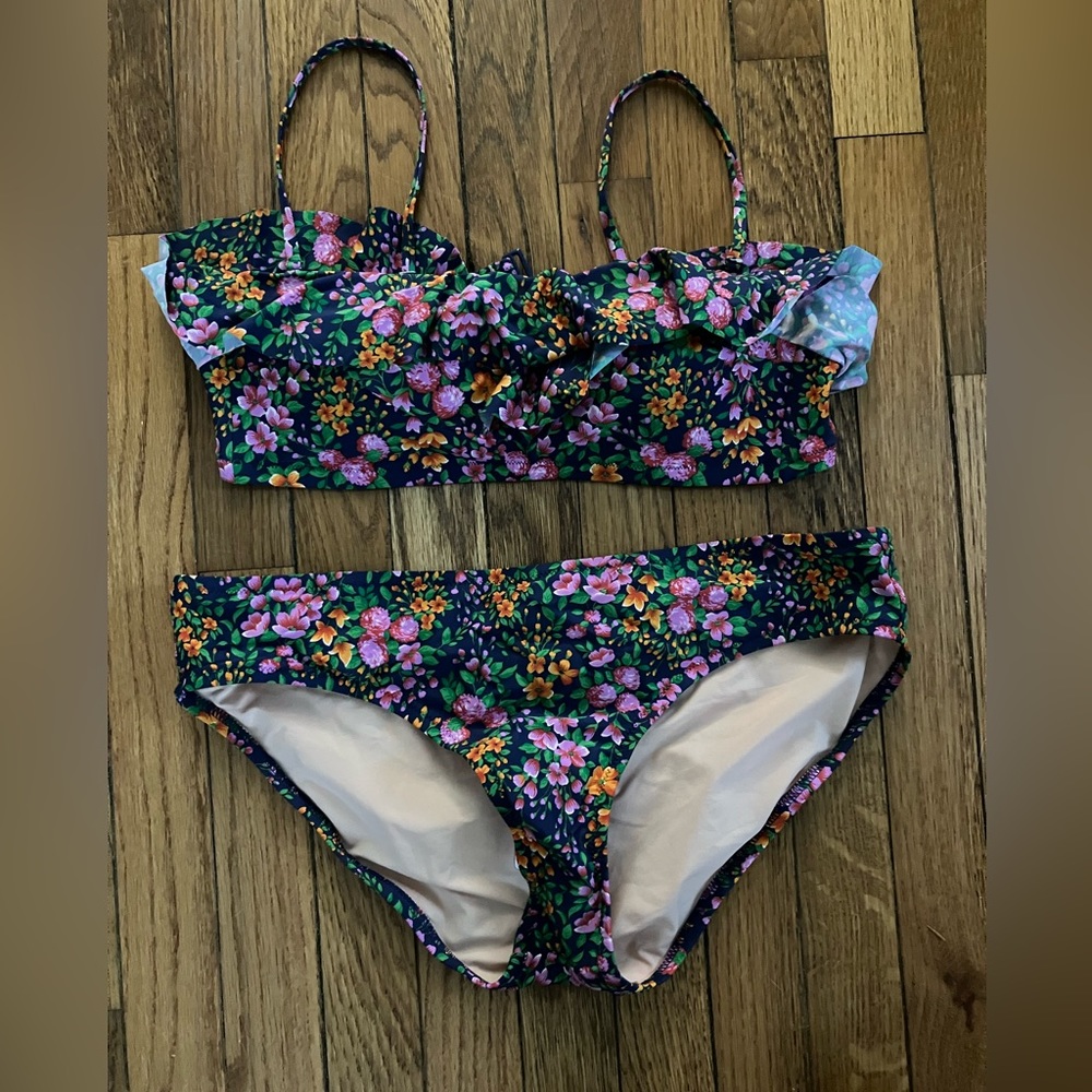 J. Crew Ruffle Bandeau Bikini